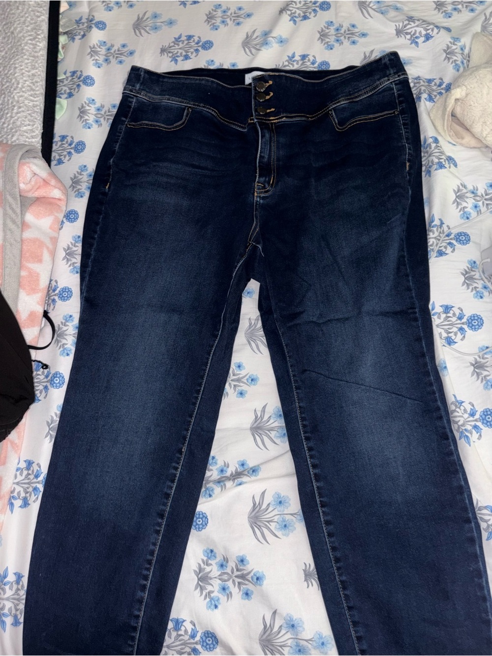 Lane Bryant Dark Blue Skinny Jeans